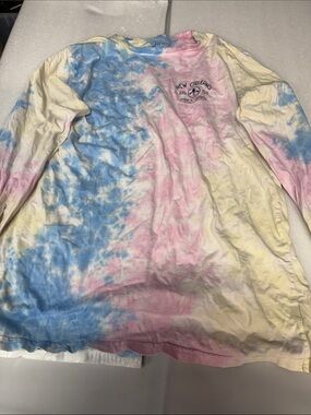 Pastel Tie-Dye Long Sleeve Tee - New Orleans Logo